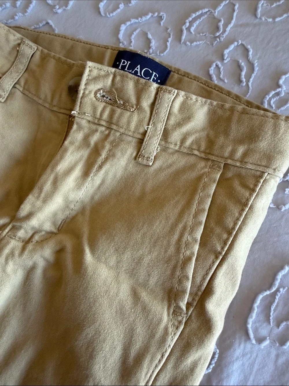 NWT The Children’s Place Boys 5 Slim Flax Khaki Chino Pants School Uniform